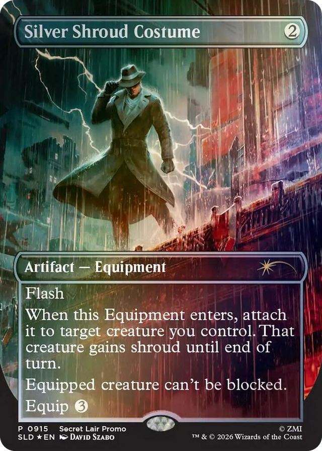 0915 Silver Shroud Costume P Secret Lair Drop Series