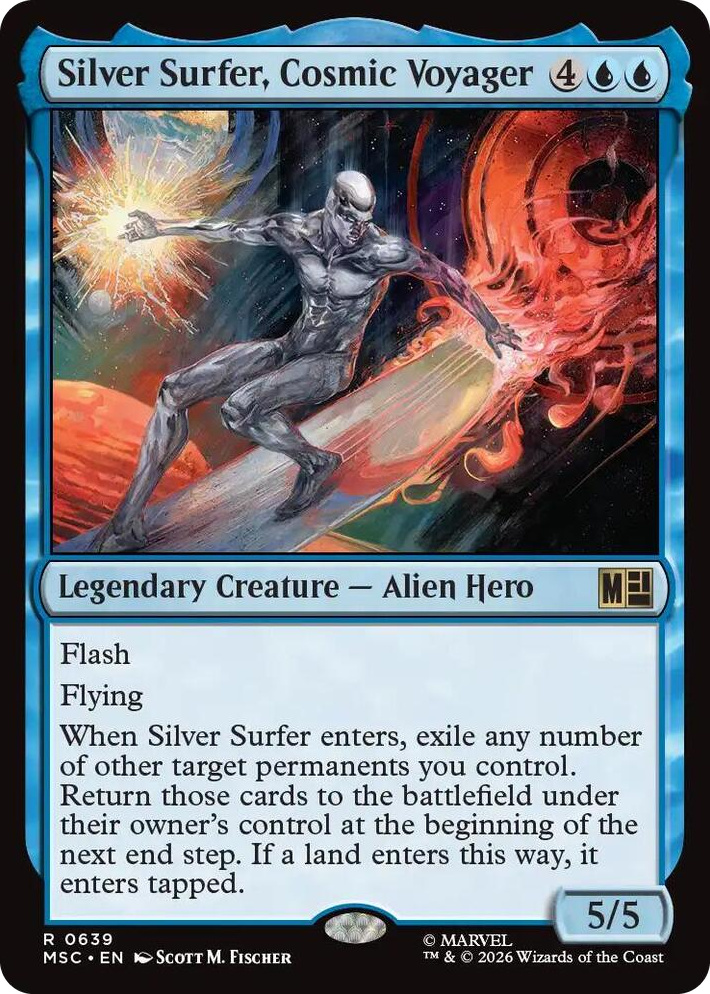 0639 Silver Surfer, Cosmic Voyager R Commander: Marvel Super Heroes