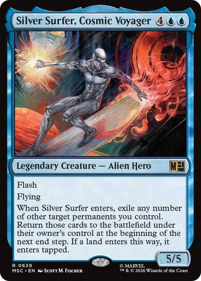 0639 Silver Surfer, Cosmic Voyager R Commander: Marvel Super Heroes