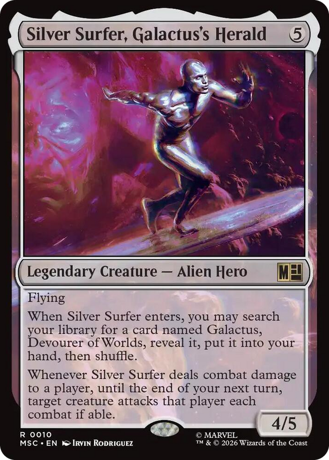 0010 Silver Surfer, Galactus's Herald R Commander: Marvel Super Heroes