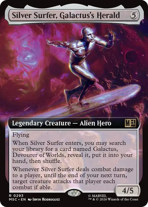 0293 Silver Surfer, Galactus's Herald (Extended Art) R Commander: Marvel Super Heroes