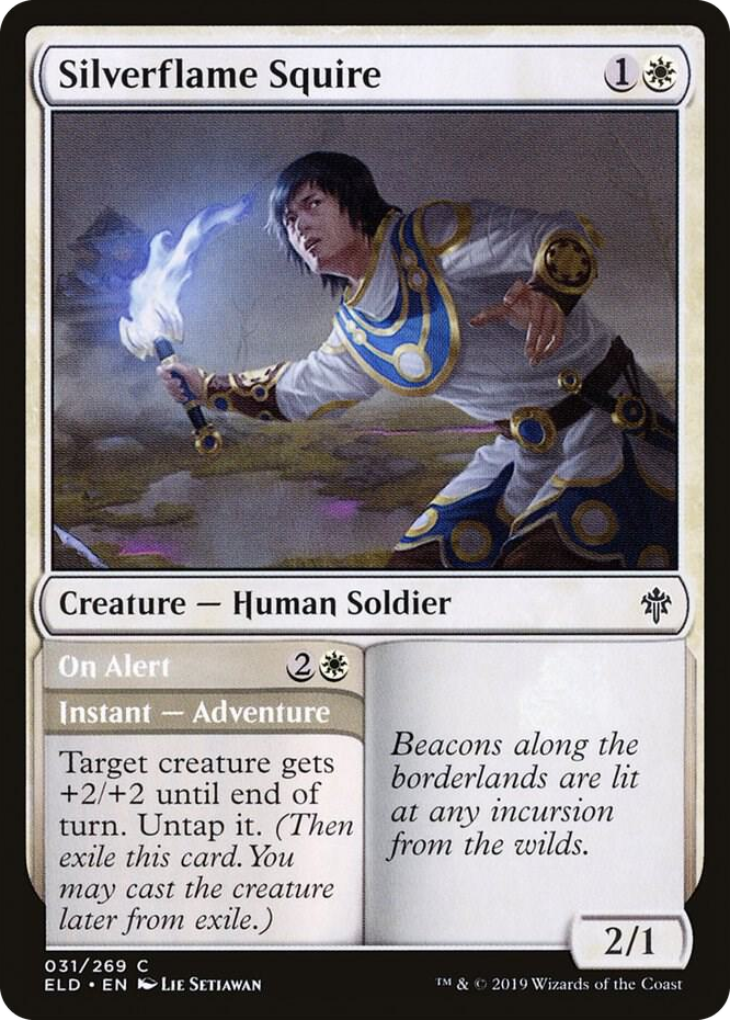 0031 Silverflame Squire C Throne of Eldraine