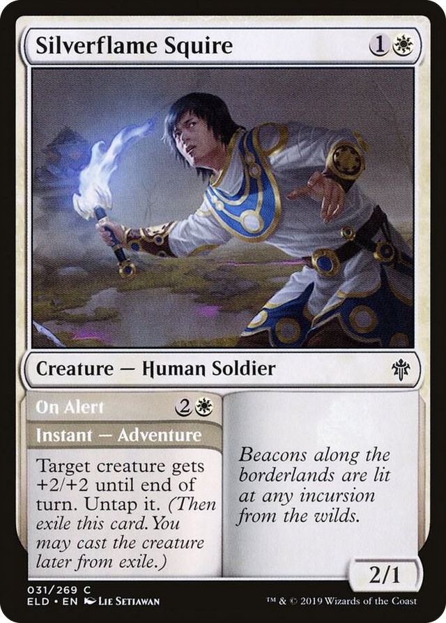 0031 Silverflame Squire C Throne of Eldraine