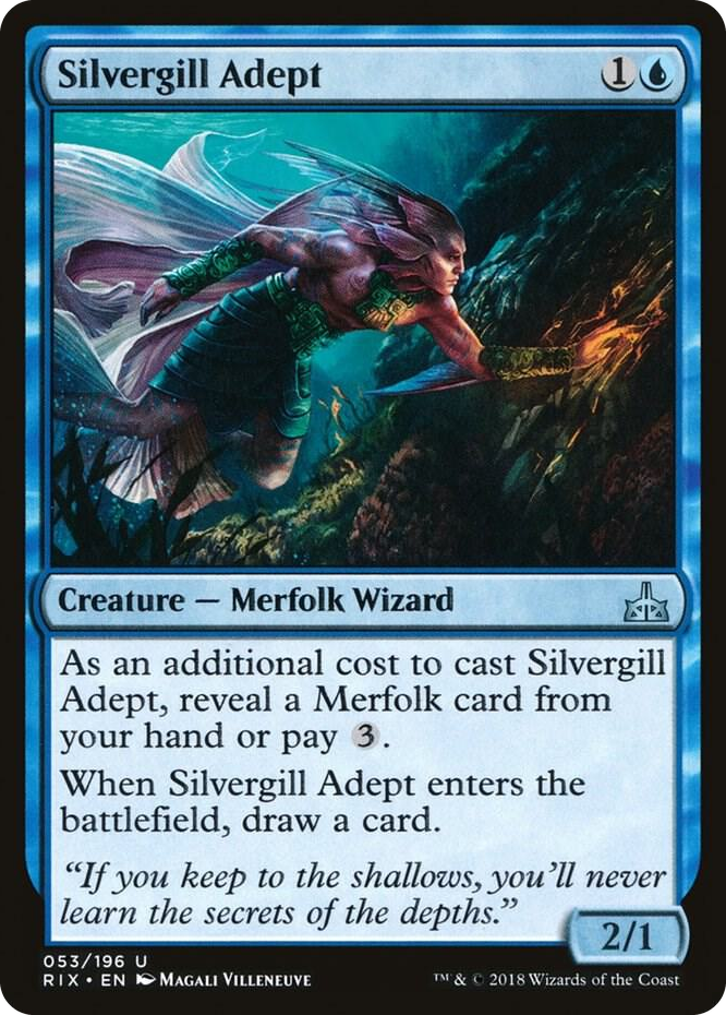 0053 Silvergill Adept U Rivals of Ixalan