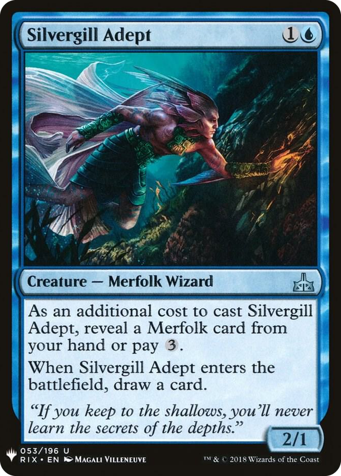 0053 Silvergill Adept U The List Reprints