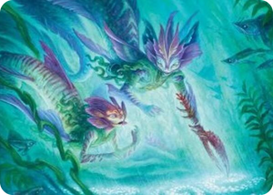 0010 Silvergill Mentor Art Card S Art Series: Lorwyn Eclipsed