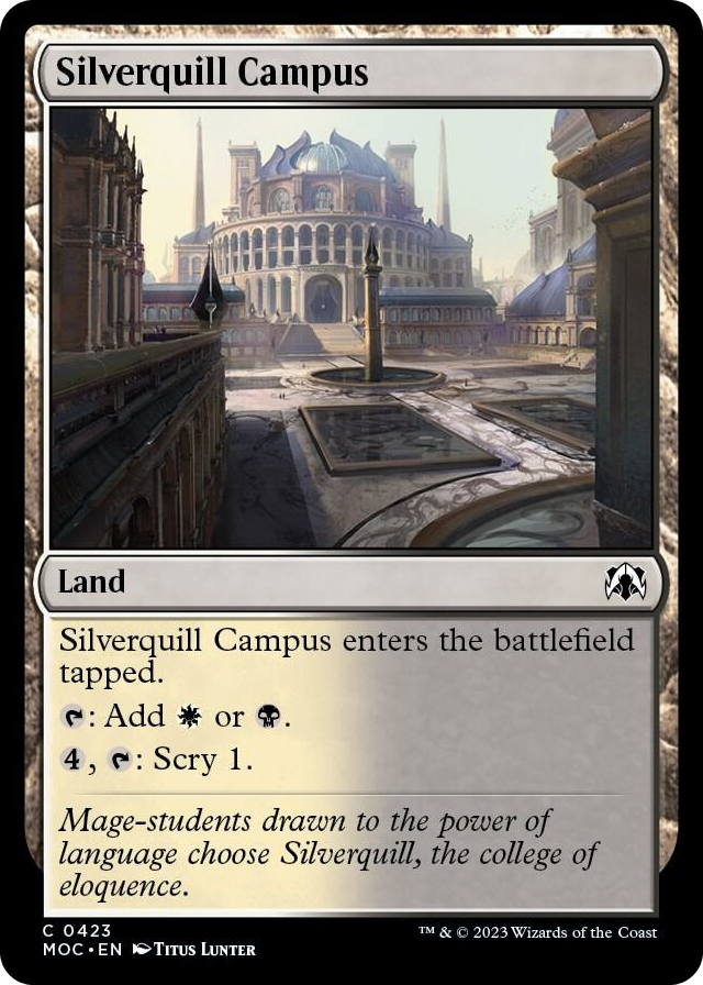 Silverquill Campus #423 C - Commander: March of the Machine Pokemon card