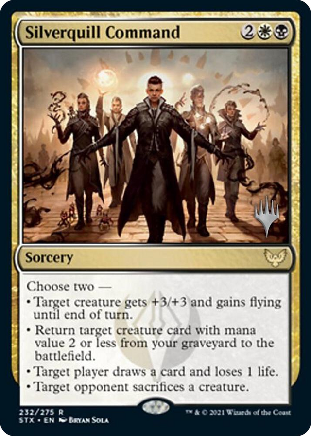 0232 Silverquill Command R Promo Pack: Strixhaven