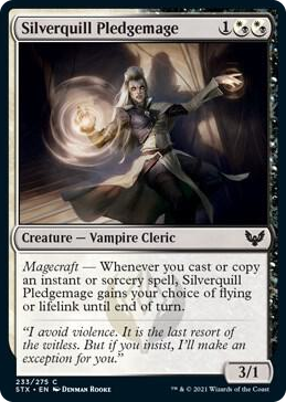 0233 Silverquill Pledgemage C Strixhaven: School of Mages
