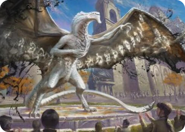 0023 Silverquill, the Disputant Art Card S Art Series: Secrets of Strixhaven