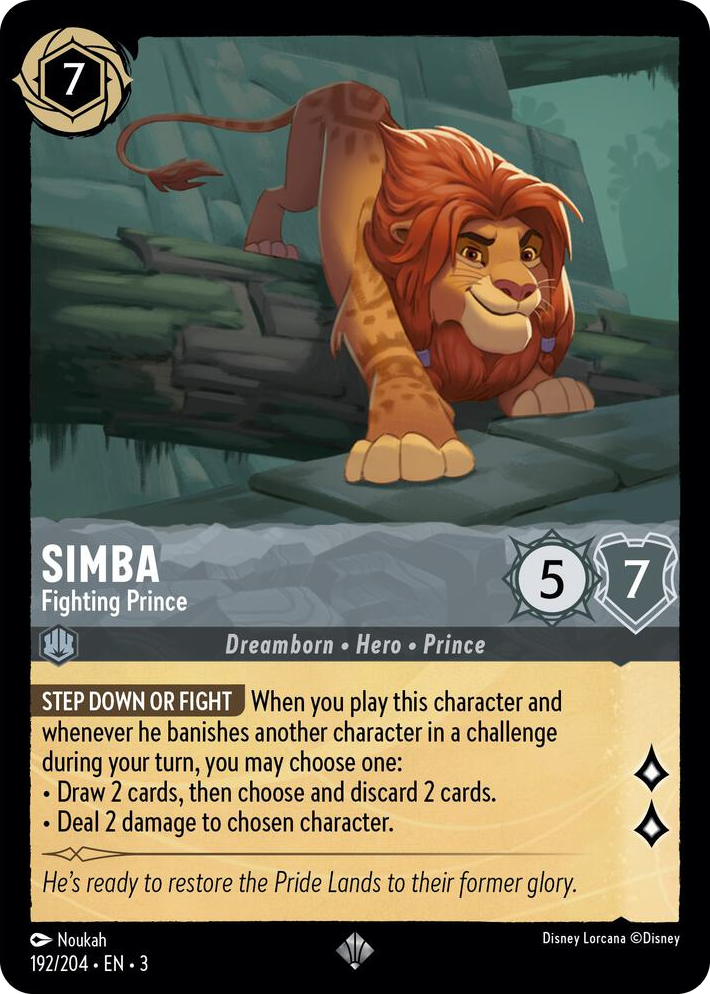 0192 Simba - Fighting Prince Super Rare Into the Inklands