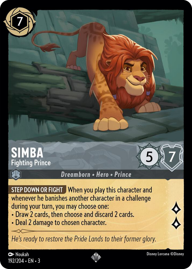 0192 Simba - Fighting Prince Super Rare Into the Inklands
