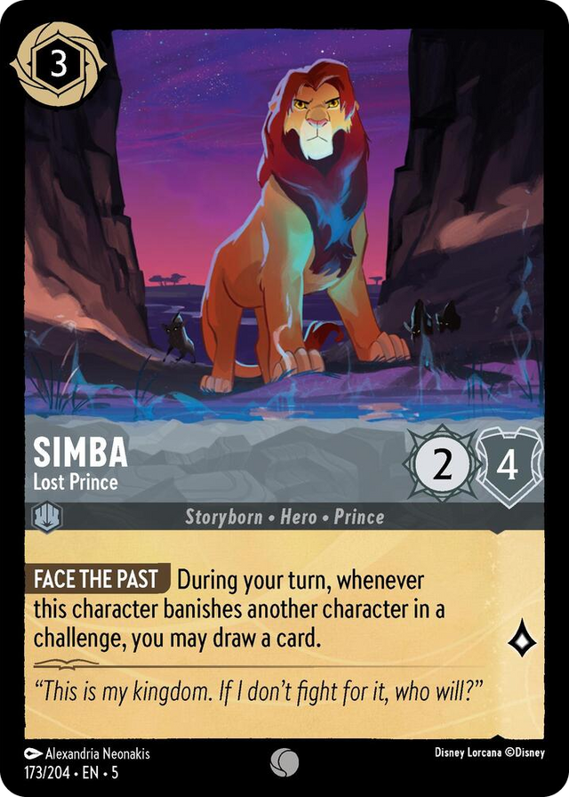 0173 Simba - Lost Prince Common Shimmering Skies