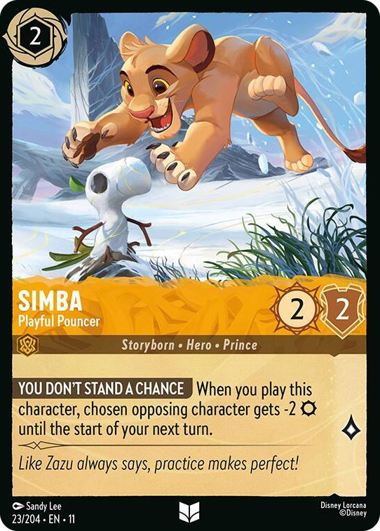 0023 Simba - Playful Pouncer Uncommon Winterspell