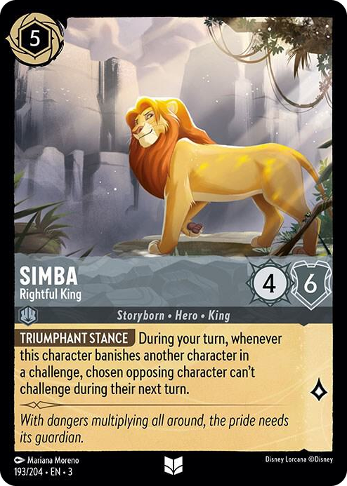 0193 Simba - Rightful King Uncommon Into the Inklands