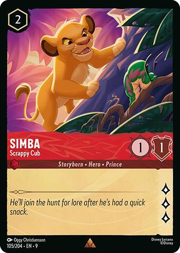 0105 Simba - Scrappy Cub Rare Fabled