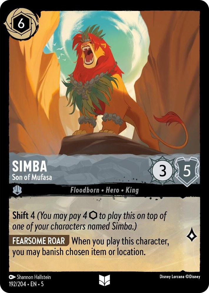 0192 Simba - Son of Mufasa Uncommon Shimmering Skies