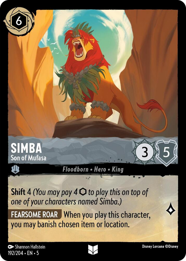 0192 Simba - Son of Mufasa Uncommon Shimmering Skies