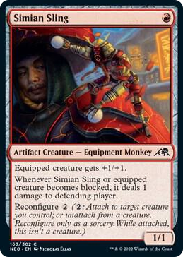 0163 Simian Sling C Kamigawa: Neon Dynasty