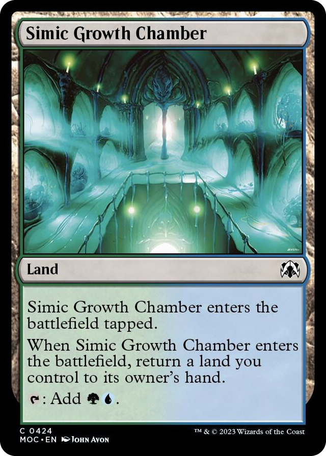 Simic Growth Chamber #424 U - Commander: March of the Machine Pokemon card