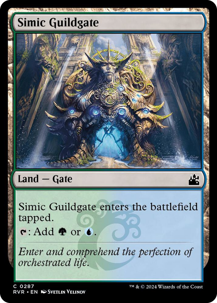 Simic Guildgate #287 C - Ravnica Remastered Pokemon card