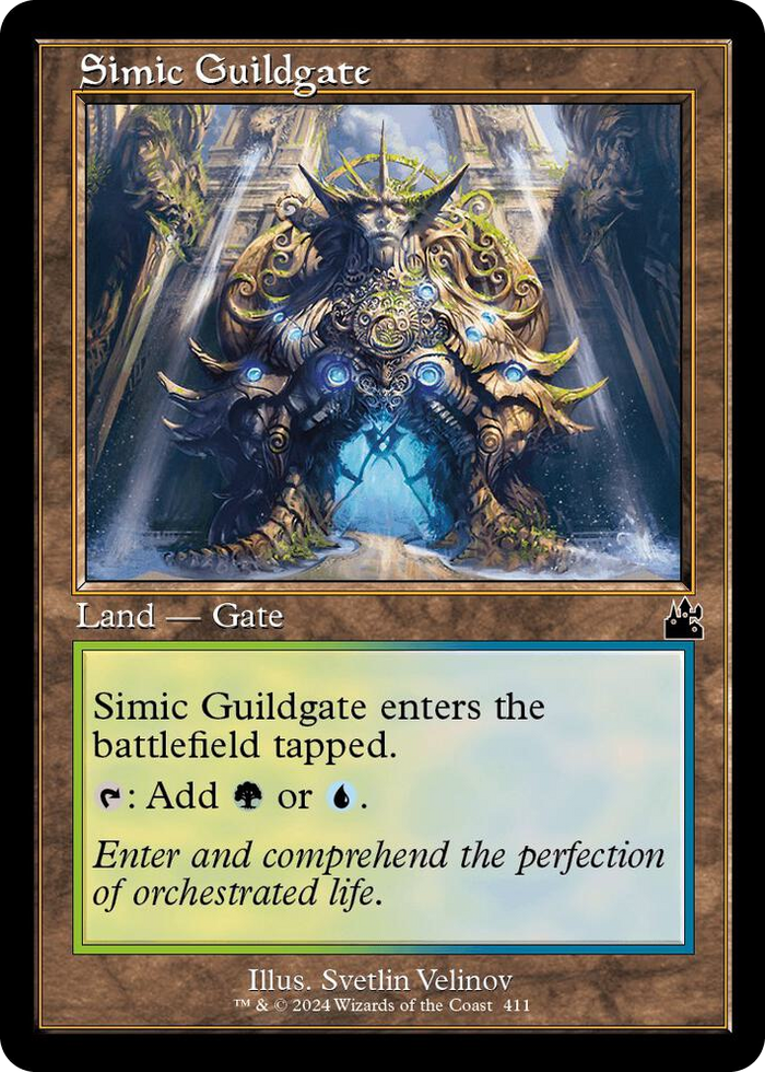 Simic Guildgate (Retro Frame) #411 C - Ravnica Remastered Pokemon card
