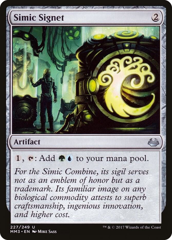 Simic Signet #227 U - Modern Masters 2017 Pokemon card