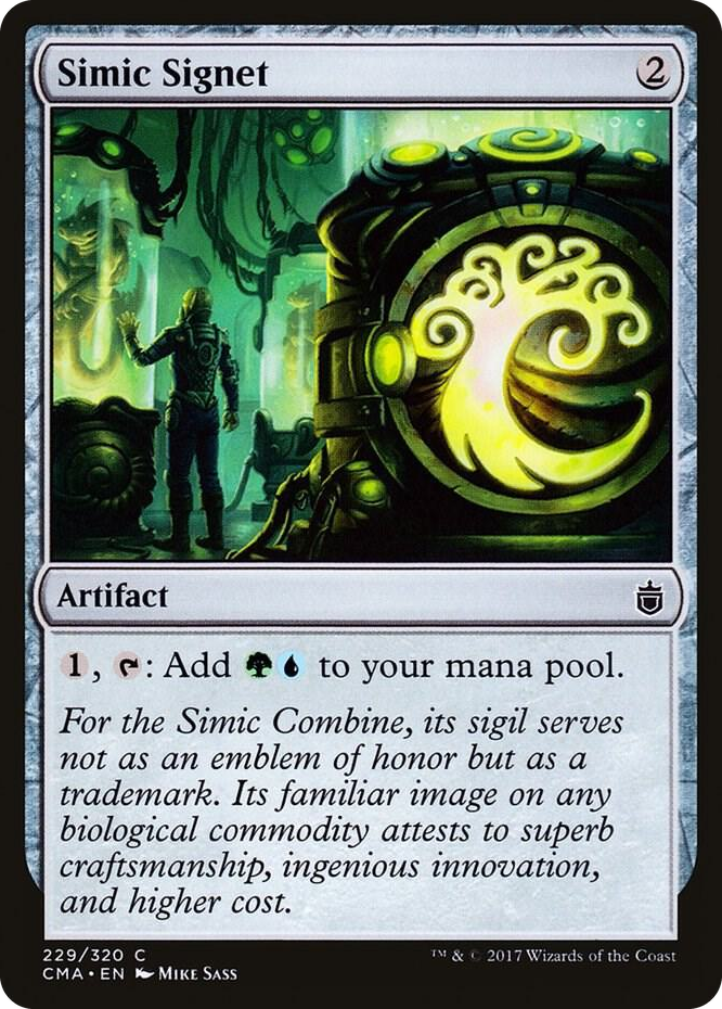 Simic Signet #229 C - Commander Anthology Pokemon card