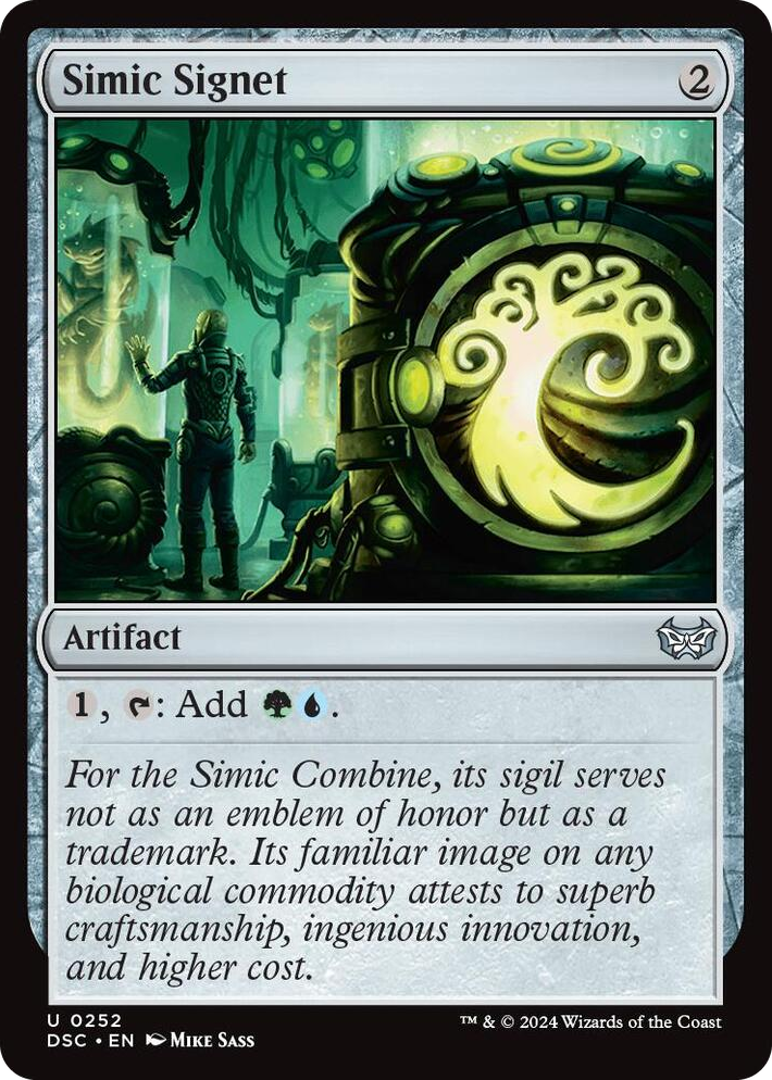 0252 Simic Signet U Commander: Duskmourn: House of Horror