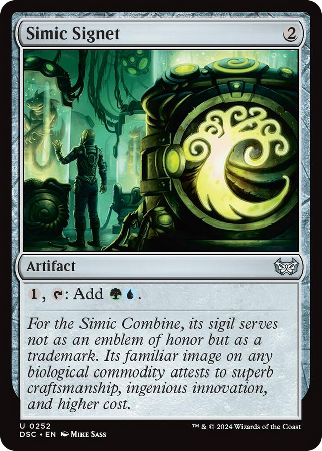 0252 Simic Signet U Commander: Duskmourn: House of Horror