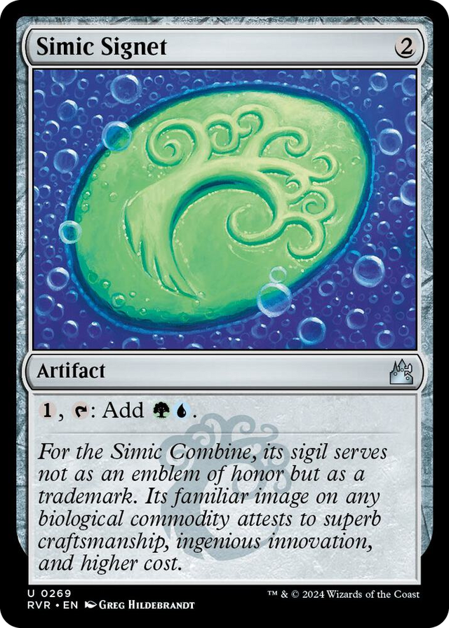 0269 Simic Signet U Ravnica Remastered