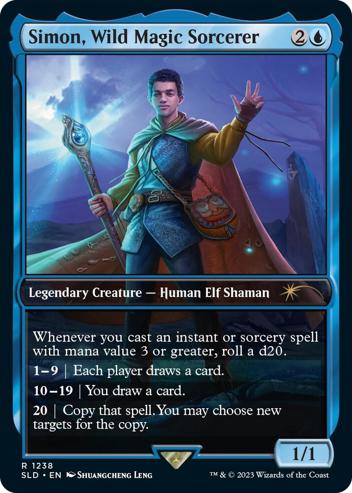 1238 Simon, Wild Magic Sorcerer R Secret Lair Drop Series
