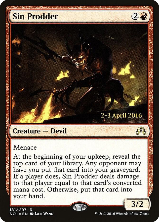 0181 Sin Prodder R Prerelease Cards