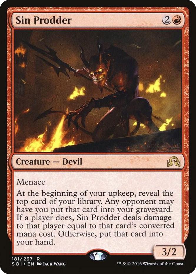 Sin Prodder #181 R - Shadows over Innistrad Pokemon card