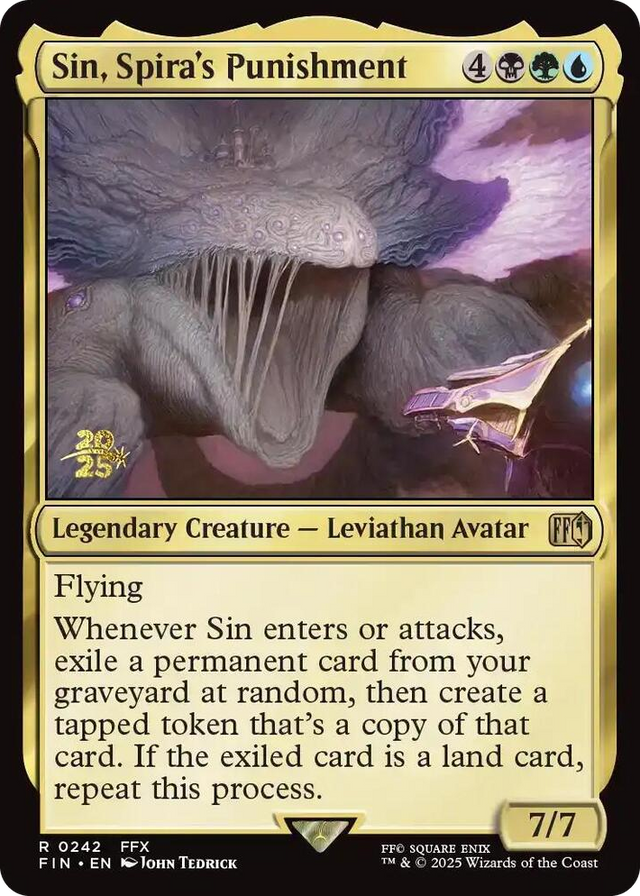 0242 Sin, Spira's Punishment R Prerelease Cards