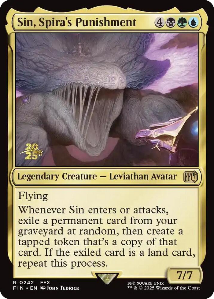 Sin, Spira's Punishment #242 R - Prerelease Cards Pokemon card