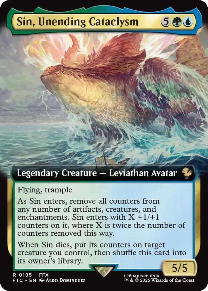 0185 Sin, Unending Cataclysm (Extended Art) R Commander: FINAL FANTASY