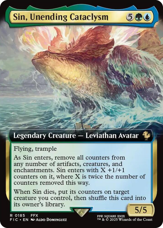 0185 Sin, Unending Cataclysm (Extended Art) R Commander: FINAL FANTASY