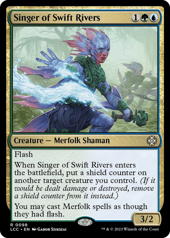 Singer of Swift Rivers #98 R - Commander: The Lost Caverns of Ixalan Pokemon card