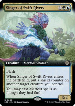 0066 Singer of Swift Rivers (Extended Art) R Commander: The Lost Caverns of Ixalan