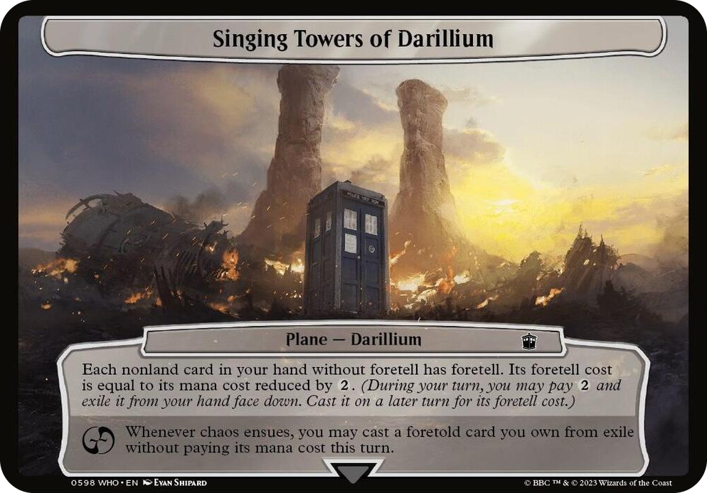 0598 Singing Towers of Darillium T Planechase: Universes Beyond: Doctor Who