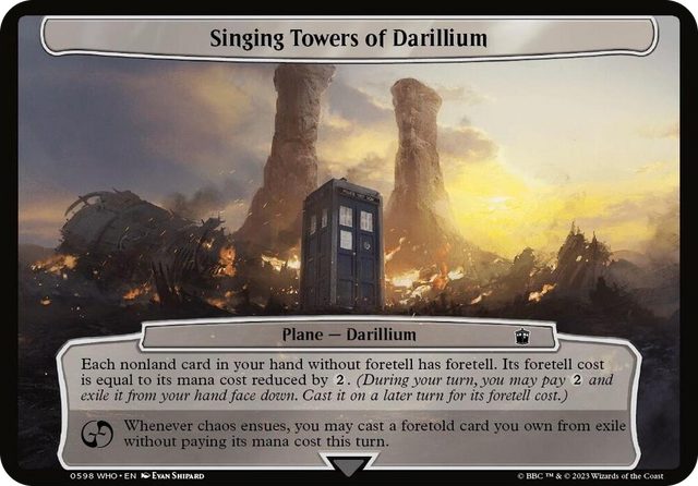 0598 Singing Towers of Darillium T Planechase: Universes Beyond: Doctor Who