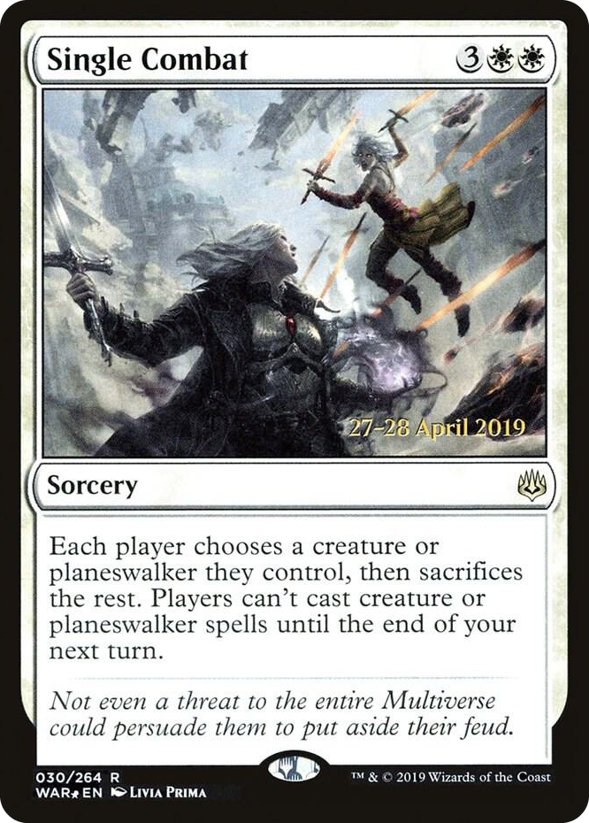 0030 Single Combat R Prerelease Cards