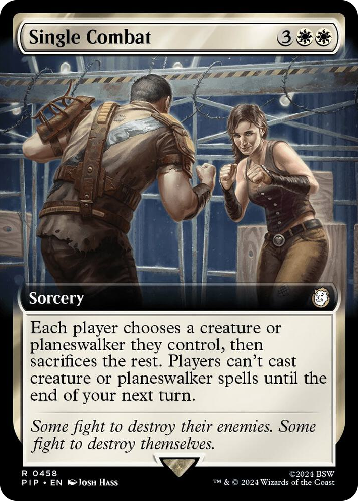 0458 Single Combat (Extended Art) R Universes Beyond: Fallout