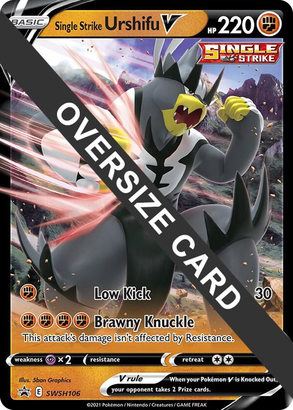 0106 Single Strike Urshifu V - SWSH106 Promo Jumbo Cards