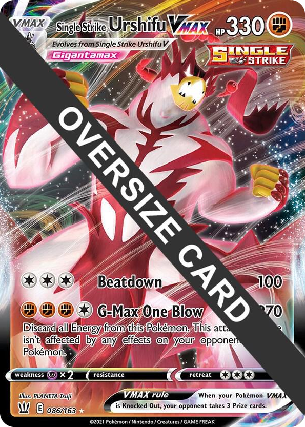 0086 Single Strike Urshifu VMAX Promo Jumbo Cards