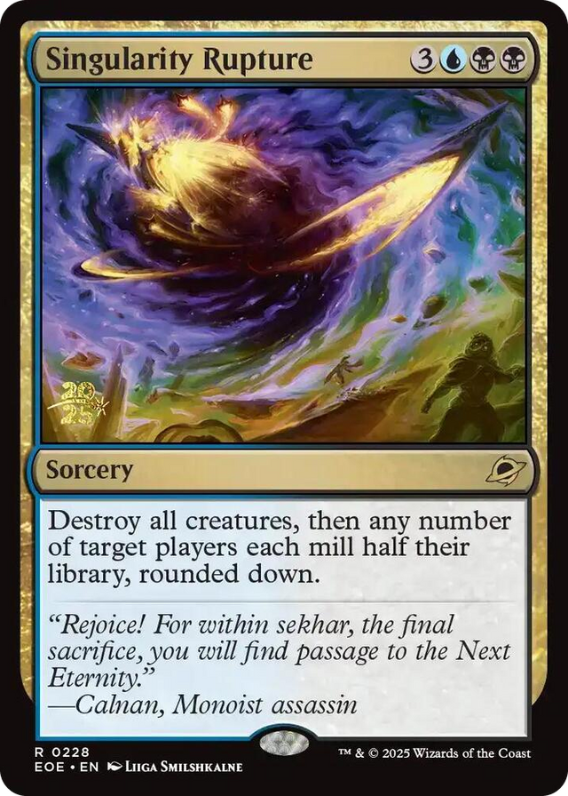 0228 Singularity Rupture R Prerelease Cards