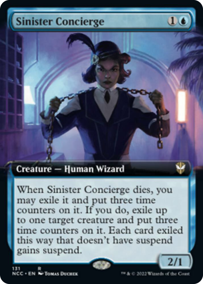0131 Sinister Concierge (Extended Art) R Commander: Streets of New Capenna