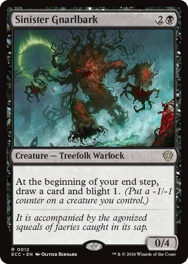 0012 Sinister Gnarlbark R Commander: Lorwyn Eclipsed