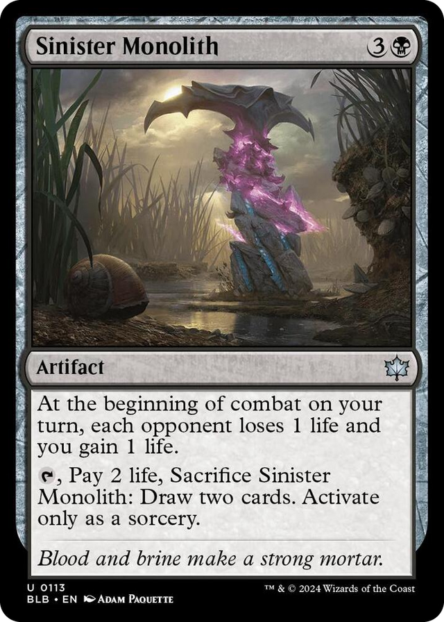 0113 Sinister Monolith U Bloomburrow